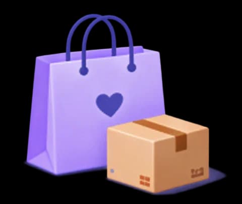Shopping bag and parcel