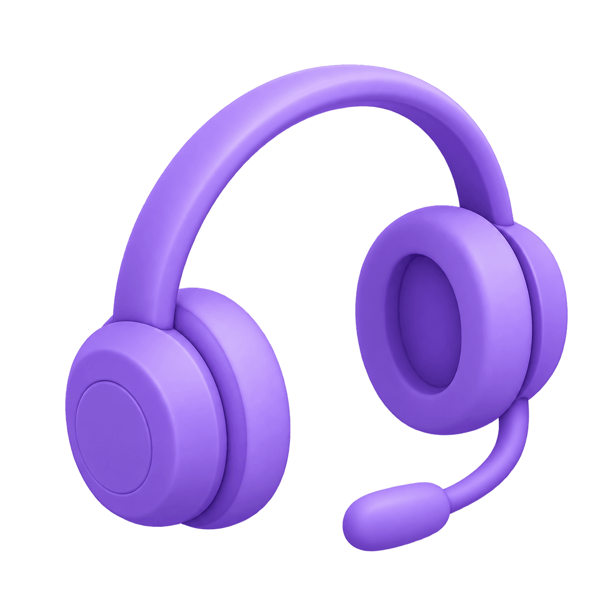 Purple support headset