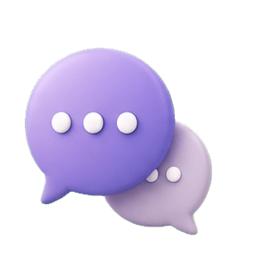Two chat bubbles