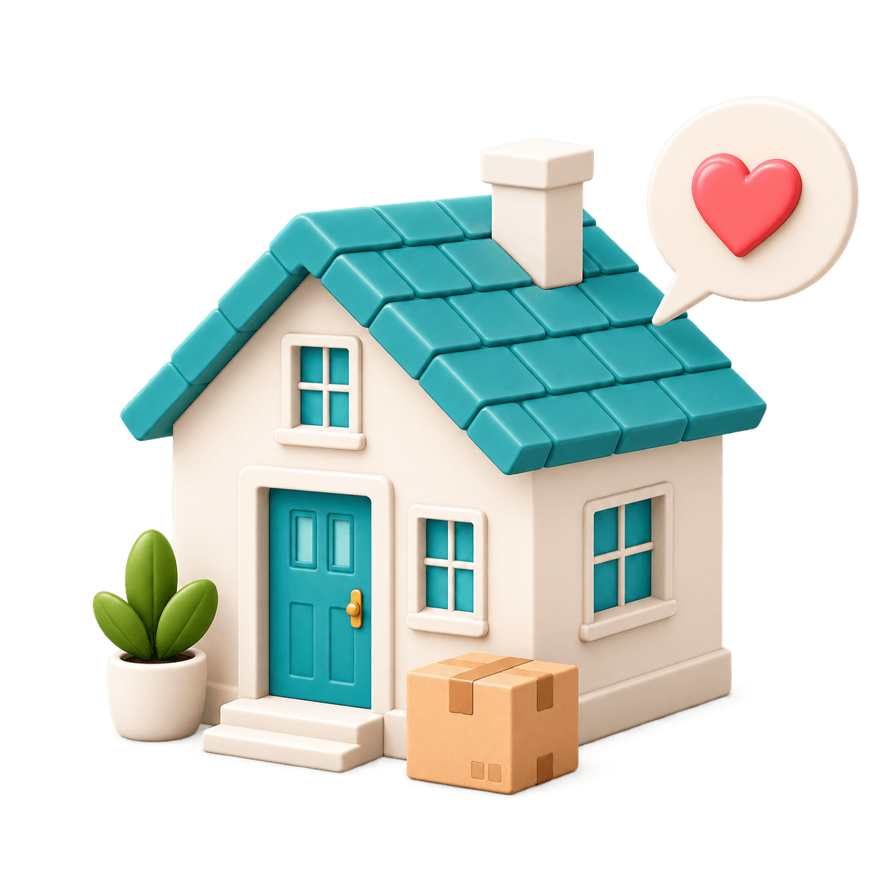 A parcel delivered to a home